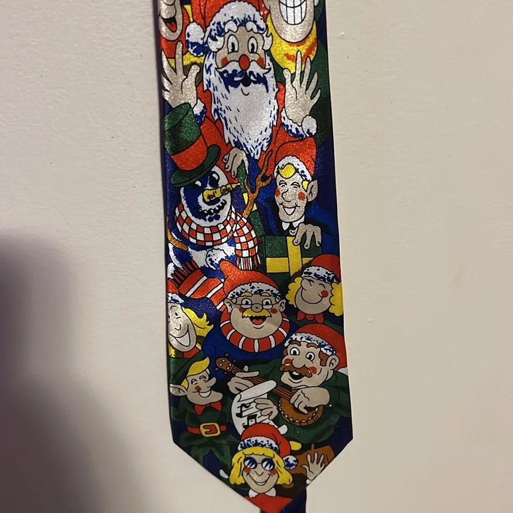 Christmas Men's Tie 100% Christmas office party